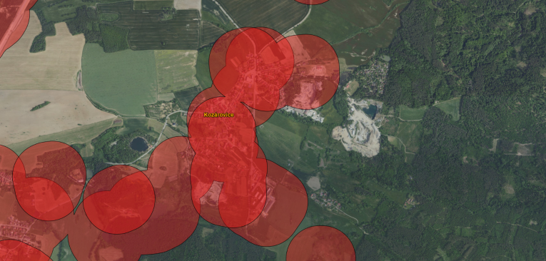 Mapa zákazu v naší obci